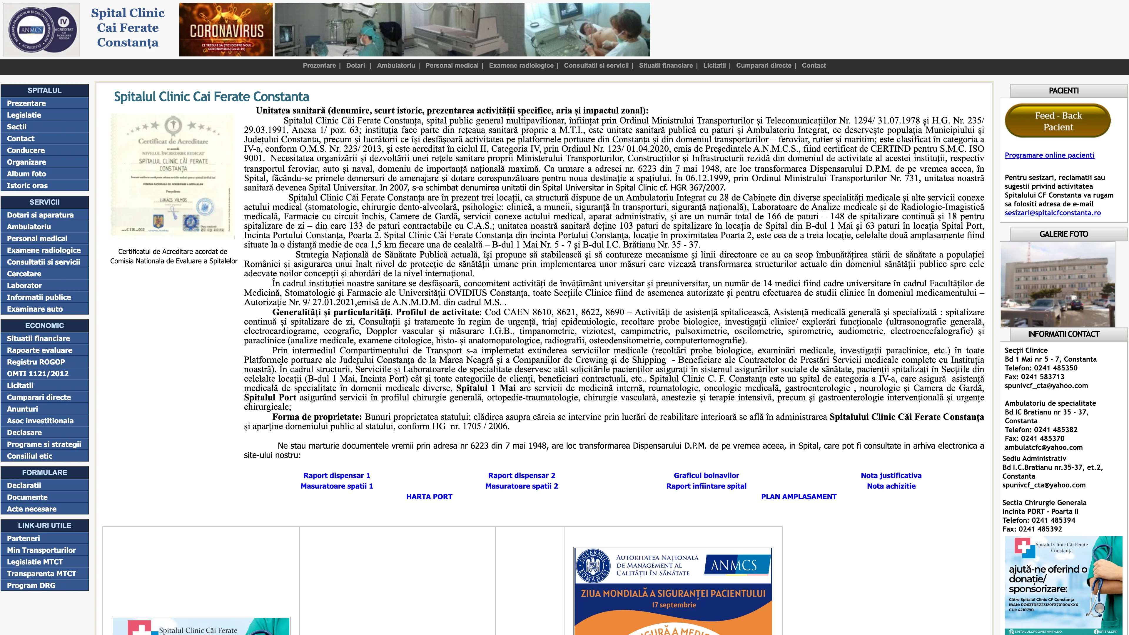 C.F. Clinical Hospital Constanta before